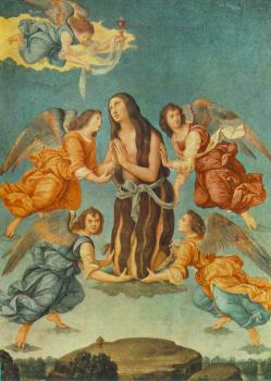 洛倫佐 迪 尅雷蒂 An Angel Brings the Holy Communion to Mary Magdalen
